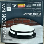 Hampton Bay Medium Flush Mount Led Ceiling Light Black Adjustable 1002 857 333. Fixed Price $30.00.