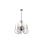 Kichler 43618-WZC Kimberwick Candle 2 Tier Chandelier Lighting, Weathered Zinc. Fixed Price $125.00.