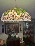 22 Meyda Cabbage Rose Tiffany Pendant Lamp Shade -requires Wiring Into Ceiling.. Fixed Price $499.00.