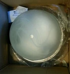 Yosemite Home Decor JK101-11SN 2 Light Flush Mount Marble Glass Shade Satin Nick. Fixed Price $21.99.