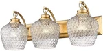 Golden Lighting Adeline 3-LIGHT Brushed Vanity 1088-BA3 Mbg-clr. Fixed Price $175.96.