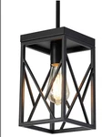 Fivess Lighting Modern Black Pendant 1 Metal Adjustable Farmhouse Outdoor. Fixed Price $37.99.