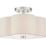 Livex Lighting 58062-91 Solstice Semi-flush Mount Brushed Nickel. Fixed Price $185.96.