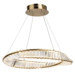 Artcraft Lighting AC6720 Stella 24"W Crystal Ring Chandelier - Brass. Fixed Price $1124.45.