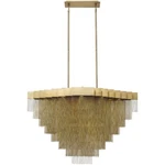 Bloomfield Oval Chandelier 22 Light-antique Brush Gold Finish Eurofase Lighting. Fixed Price $4720.00.
