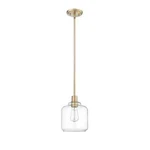 Millennium Lighting Asheville 8 In. Modern Gold Mini Pendant W/ Clear Glass. Fixed Price $39.95.