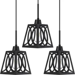 Pack 1 Light Rustic Farmhouse 6.3" Large Oval Metal Lantern Cage Kitchen.... Fixed Price $33.38.