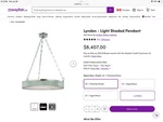 Hudson Valley Lighting Lynden. 5 22 Drum Chandelier. Fixed Price $2718.77.