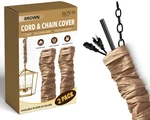 Royal Designs, Inc. Cord & Chain Cover 4 Ft Silk Type Fabric, Chandelier Pend.... Fixed Price $134.92.