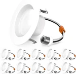 Sunco 10 Pack 4 Inch Led Recessed Lights, Retrofit Can For Ceiling, Baffle. Fixed Price $86.93.