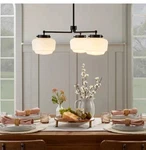 Hearth & With Magnolia 3-ARM Milk Glass Chandelier Ceiling Light. Fixed Price $119.99.