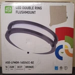 Asd Led 16 Inch Round Flush Mount Light Fixture 24W 1900LM 120V Dark Bronze. Fixed Price $19.95.