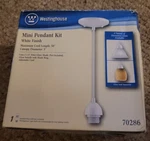 Westinghouse Mini-pendant Kit White Finish #70286 New Box. Fixed Price $11.24.