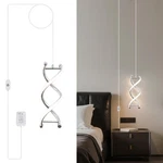 Caneoe Spiral Plug Led Pendant Light Fixture, 9.84FT Modern Hanging .... Fixed Price $23.33.