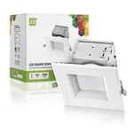 Asd 4 Inch Led Square Recessed Lighting With Integrated Junction Box - 3000K. Fixed Price $35.00.