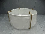 Fabric Shade For Home Decorators Brookley 14 In. 2-LIGHT White 1007871301. Fixed Price $26.99.