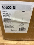 Kichler 43853NI Avery 1 Light Pendant. Fixed Price $79.99.