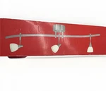 Tiella Lighting Rocket Rail Kit 42 Nickel 3 Lights White Glass Halogen. Fixed Price $139.99.