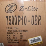 Z-lite 1-LIGHT Bubble Pendant With White Glass Shade Olde Brass 100W 9.75". Fixed Price $91.00.