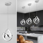 Sovinzert Modern Pendant Light Fixtures, HARDWIRED,1PACK, CHROME,6000K. Fixed Price $56.17.