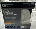 Commercial Electric 4-INCH Slim Led Color Changing Recessed Kit (model 1008 049. Fixed Price $17.99.