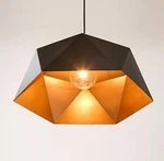 Battaa C4008 Industrial Brown Polyhedron Diamond Shape Chandelier Modern Pendant. Fixed Price $88.75.