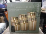 Lumipur Glass Flickering Led Pillar Candle Set 6 Pc Remote New. Fixed Price $59.99.