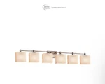 Justice Design Group Tetra 6 Light 50-1/2" Wide Bathroom Vanity. Fixed Price $450.00.