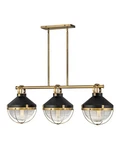 Hinkley Lighting 4846 Brass 3-LIGHT 42"W Linear Chandelier. Fixed Price $1309.00.