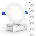 Sunco Pack 4 Inch Led Recessed Lights, Slim Canless Ceiling Lighting, 650 L.... Fixed Price $63.56.