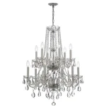 Crystorama 1137-CH-CL-SAQ Traditional Crystal Chandelier Polished Chrome. Fixed Price $2734.02.