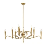 Savoy House Tremont Light Chandelier, Riviera Brass 1-9417-9-220. Fixed Price $694.00.