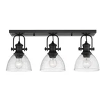 Golden Lighting Hines Semi Flush, Black/seeded Glass 3118-3SFBLK-SD. Fixed Price $279.99.