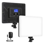 Qeuooiy Led Video Panel, 20W Bi-color Photography Lighting Kit With 400.... Fixed Price $61.27.