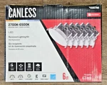 Utilitech Canless (4IN) Round 2700K-6500K 580 Lumen Switchable Dimmable (6PK). Fixed Price $69.95.