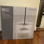 Dsi Lighting Elara 3-LIGHT Black And Brushed Nickel Pendant W Clear Glass. Fixed Price $120.00.