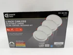 Commercial Electric 6" Led 2-LEVEL Lumen Select Baffle Canless Recessed Light. Fixed Price $35.70.