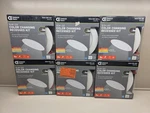 (6) New Commercial Electric 6" Slim Led Color Changing Recessed Kit, Model 91477. Fixed Price $69.99.