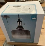 Eglo Gilwell 9" X 72" Pendant Light With Smoked Glass Shade. Fixed Price $83.59.