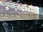 Allen + Roth 5.8 Ft X 9IN 5.1 6-LIGHT Brushed Steel Track Bar Montgomery. Fixed Price $106.00.
