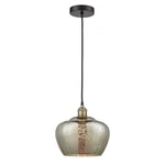 Innovations Fenton 1LT 11" Mini Pendant, Black Brass/mercury 616-1P-BAB-G96-L. Fixed Price $220.00.