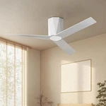 Roomratv 52 Flush Mount Ceiling Fan W/ Dimmable Led Light Remote Dc Motor. Fixed Price $89.99.