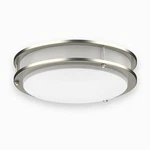 Ceiling Light 4000K Flush Mount Fixture Dimmable Double Ring 10"/12"/14". Fixed Price $15.99.