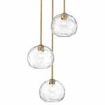 Z-lite 490P10-3R Chloe Light 20"W Multi Pendant Brass. Fixed Price $343.40.