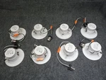Lot Of 8 Hykolity 4" Led Baffle Trim Downlight Recessed Can 4000K Dimmabl. Fixed Price $49.99.