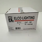 Elco Lighting 4" Low Voltage Sloped Adjustable Pull Down Trim Bronze. Fixed Price $50.00.