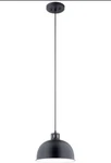Kitchler 52152BK Black Pendant Light Fixture, New. Fixed Price $44.00.