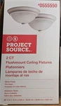 New Project Source Flushmount Ceiling Light Fixtures Brushed Nickel Finish. Fixed Price $23.99.