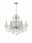 Polished Chrome Six Light Chandelier From The Imperial Collection. Fixed Price $634.00.