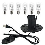 Salt Lamp Cord & Six Extra Bulbs,. Fixed Price $17.02.